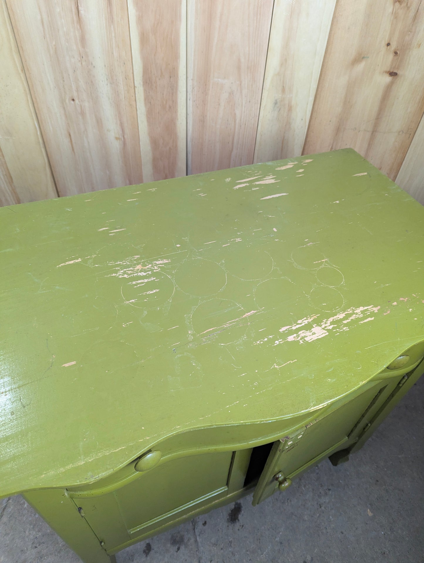 Antique Painted 1 Drawer Washstand