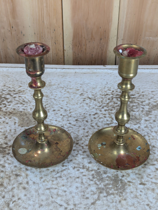 Pair of Brass Candlesticks