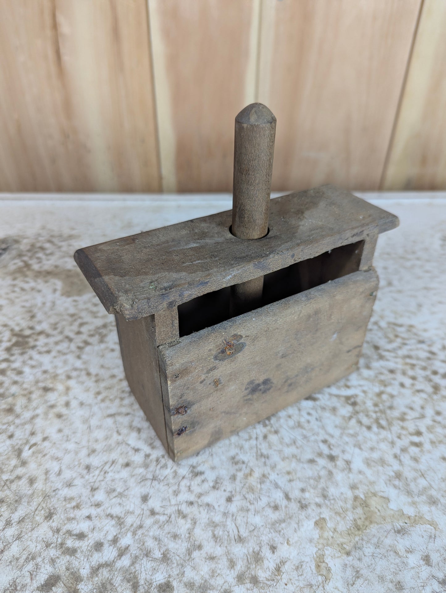 Antique Wooden Butter Press