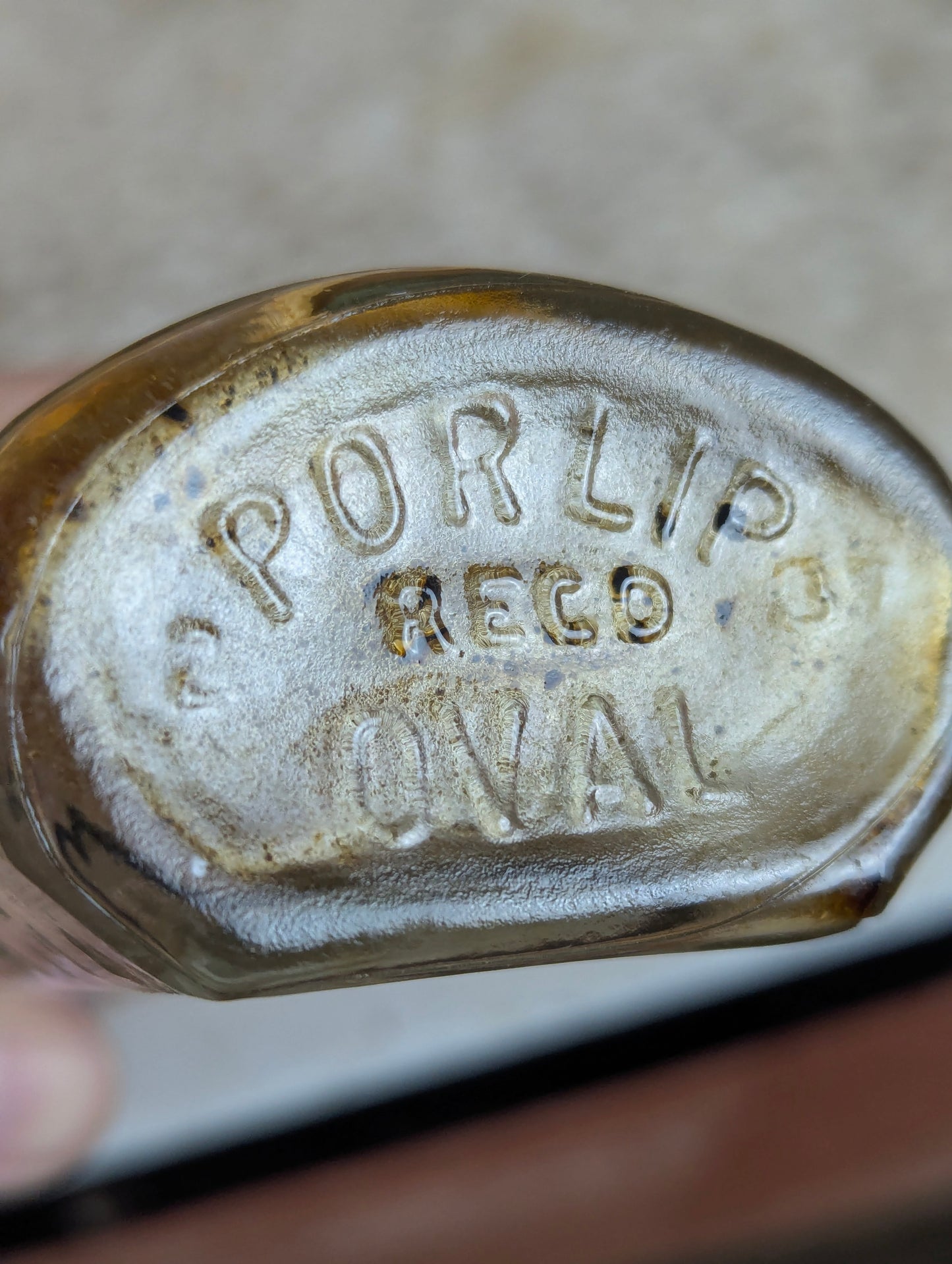 1947 Hooper's Pharmacy Medicine Bottle with Bakelite Cap