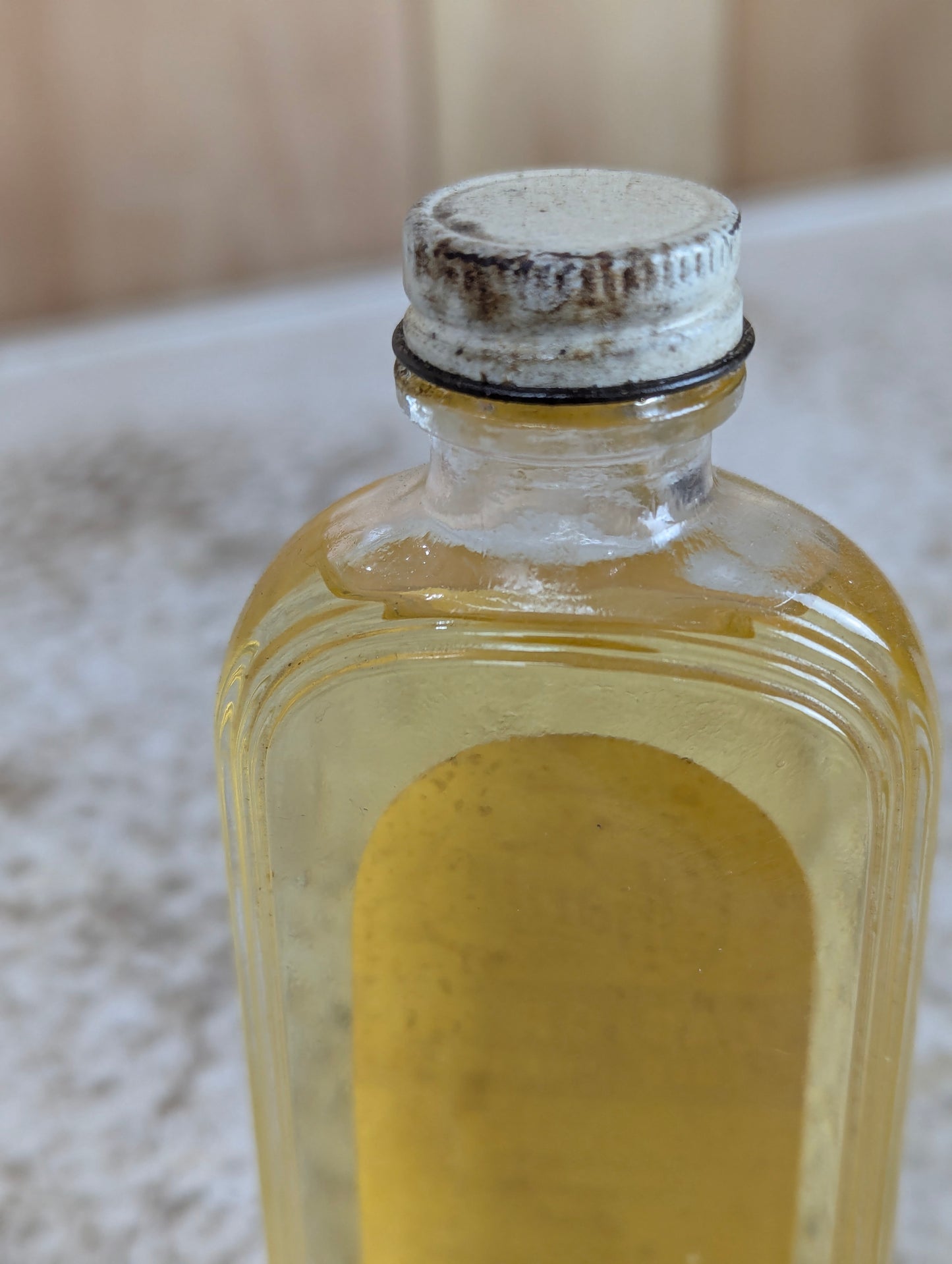 1930's Pharmo 4 Fl Oz Castor Oil Bottle with Cap