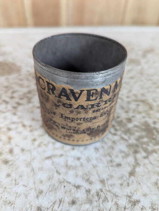 Antique Craven Mixture Tobacco Tin Can (no lid)