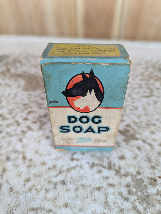 Vintage Boots Dog Soap in Original Box