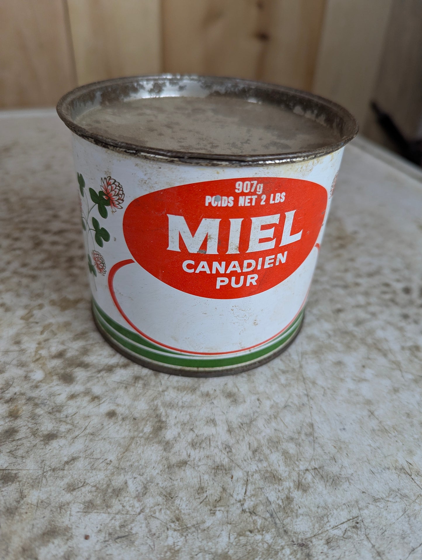 Vintage 2 lb. Pure Canadian Honey Tin Can