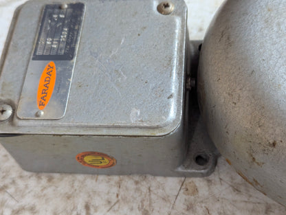 Vintage Industrial Faraday Alarm Bell