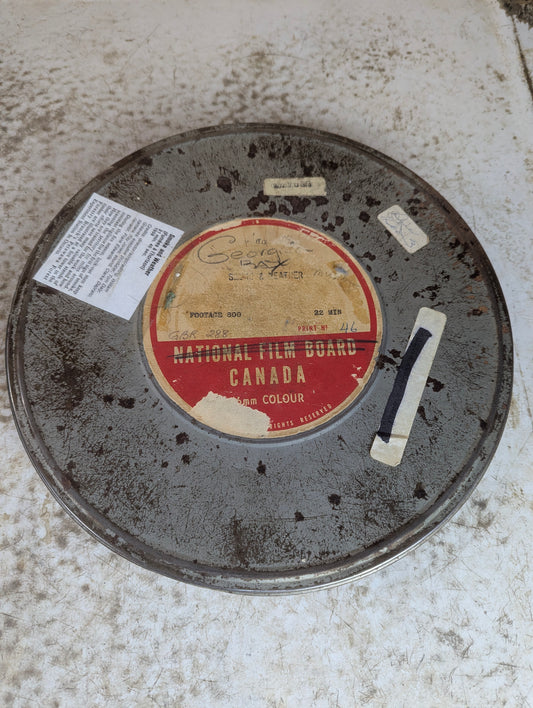 "Smoke and Weather" 16 mm colour Educational Film on 10" Reel in Metal National Film Board Canister 16mm