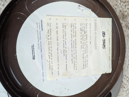 "The Undersea World of Jacques Cousteau - 1970 Night of the Squid" Colour on 10" Reel in Metal Film Canister 16mm