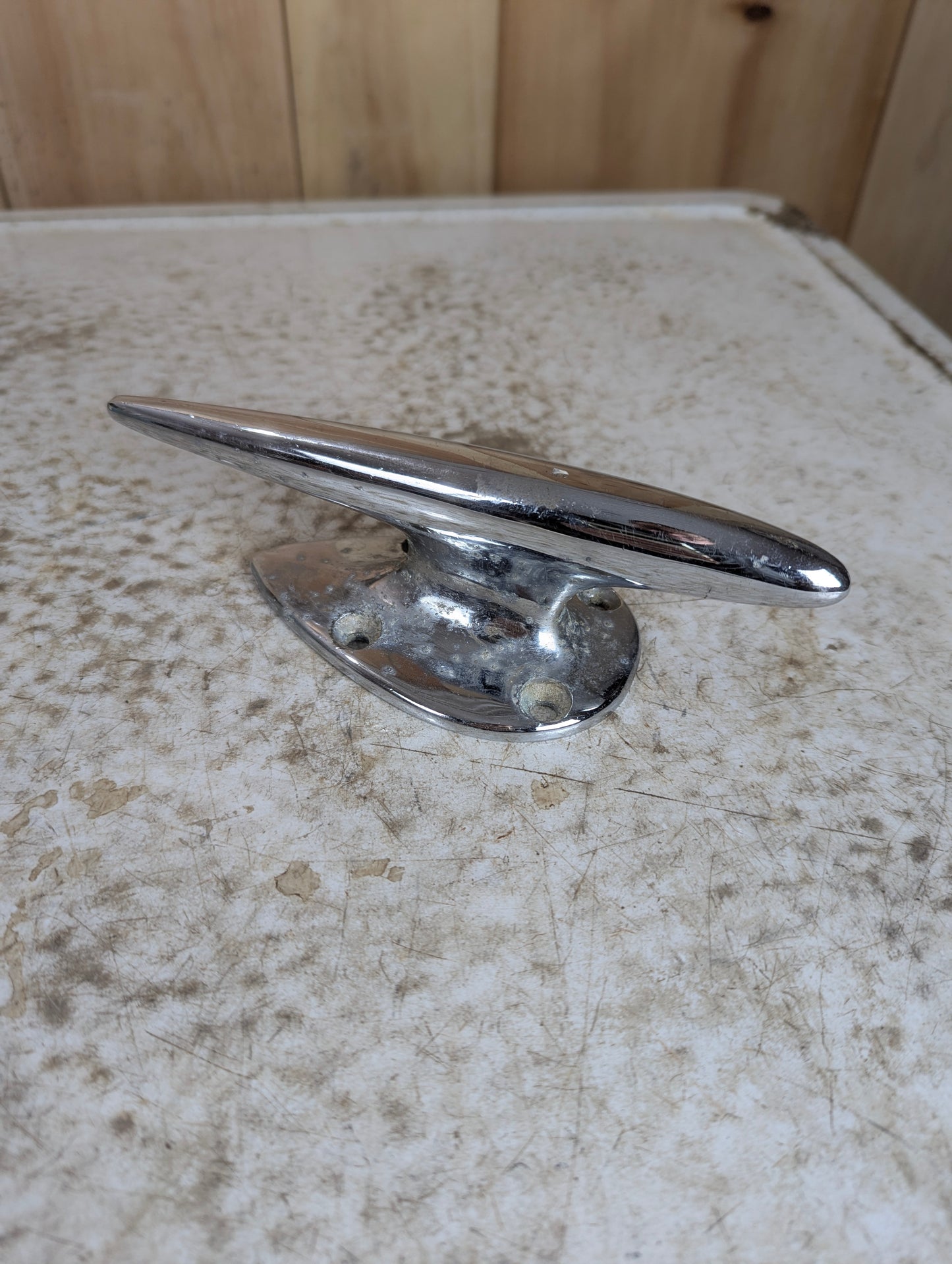 Chrome Torpedo Shaped Boat Cleat