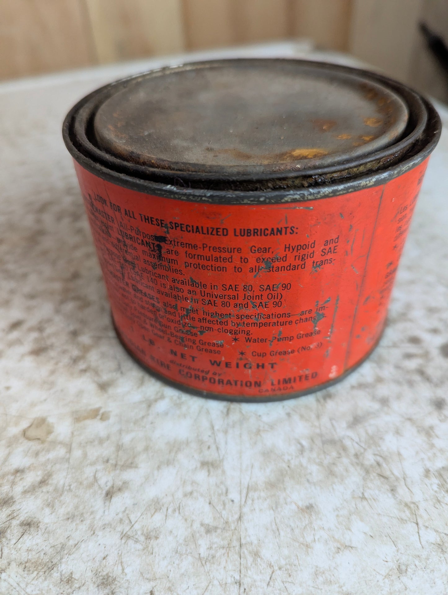 Vintage Moto-Master Specialized Lubricants Automotive Tin