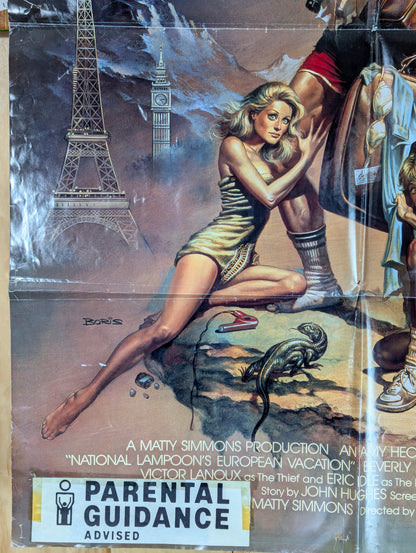 National Lampoon's European Vacation (1985) Original Folded One Sheet Movie Poster