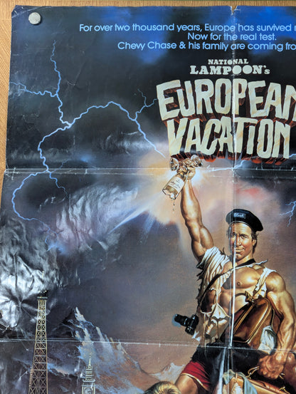 National Lampoon's European Vacation (1985) Original Folded One Sheet Movie Poster