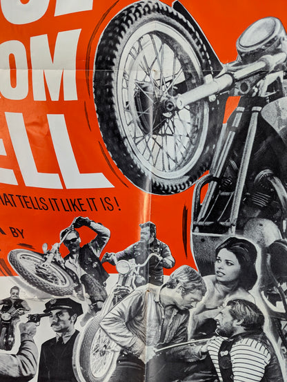 Angels from Hell (1968) Original Folded One Sheet Movie Poster