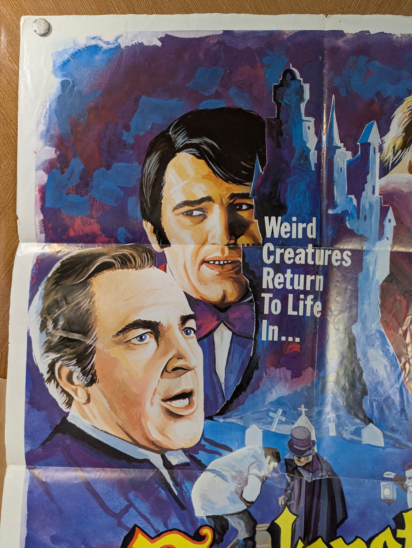 Frankenstein's Castle of Freaks (1978) Original Folded One Sheet Movie Poster