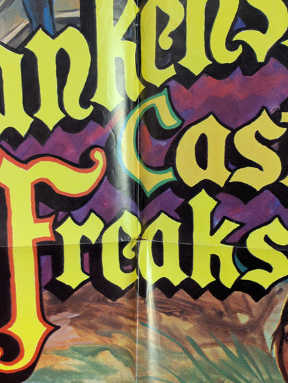Frankenstein's Castle of Freaks (1978) Original Folded One Sheet Movie Poster