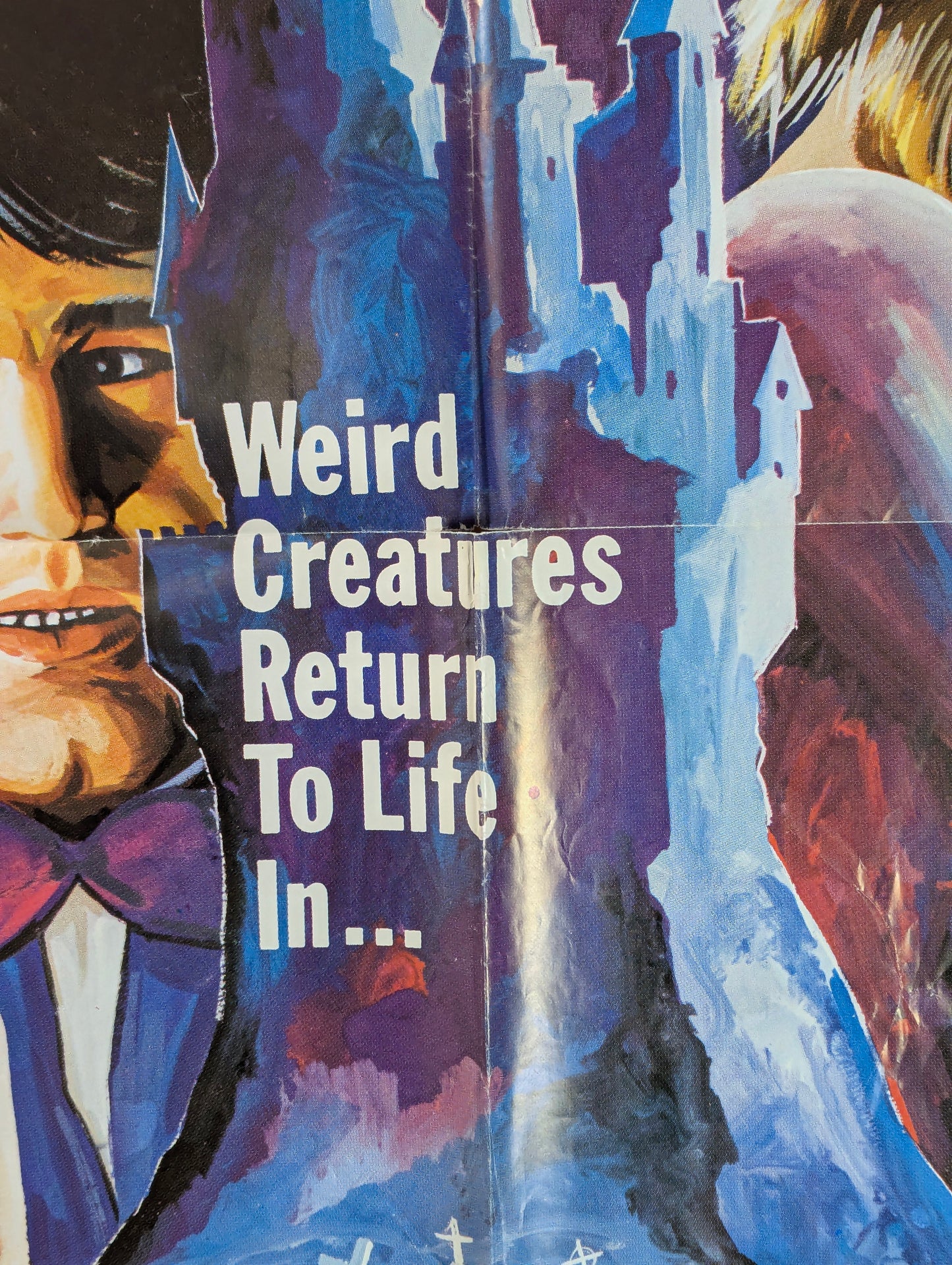 Frankenstein's Castle of Freaks (1978) Original Folded One Sheet Movie Poster