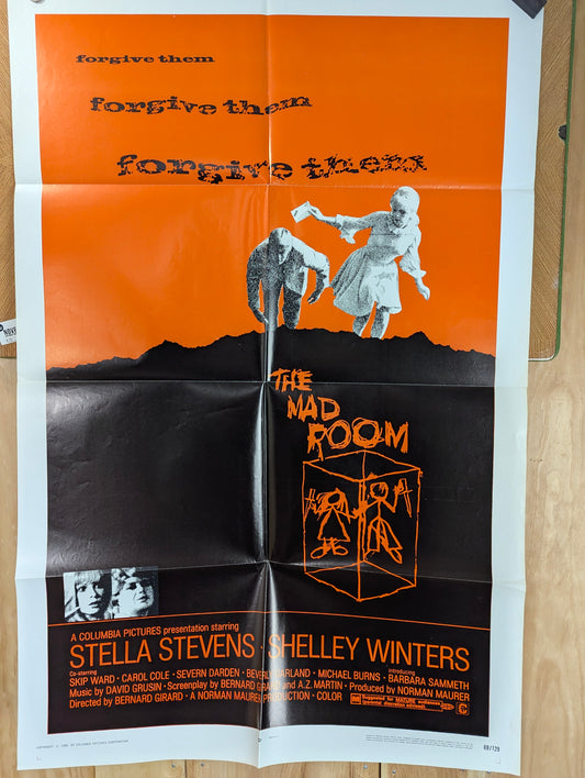 The Mad Room (1969) Original Folded One Sheet Movie Poster