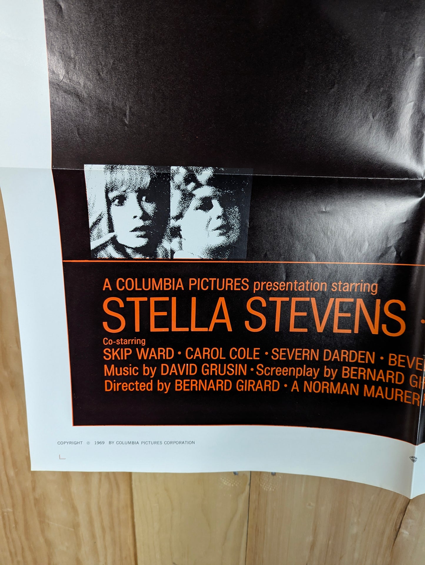 The Mad Room (1969) Original Folded One Sheet Movie Poster