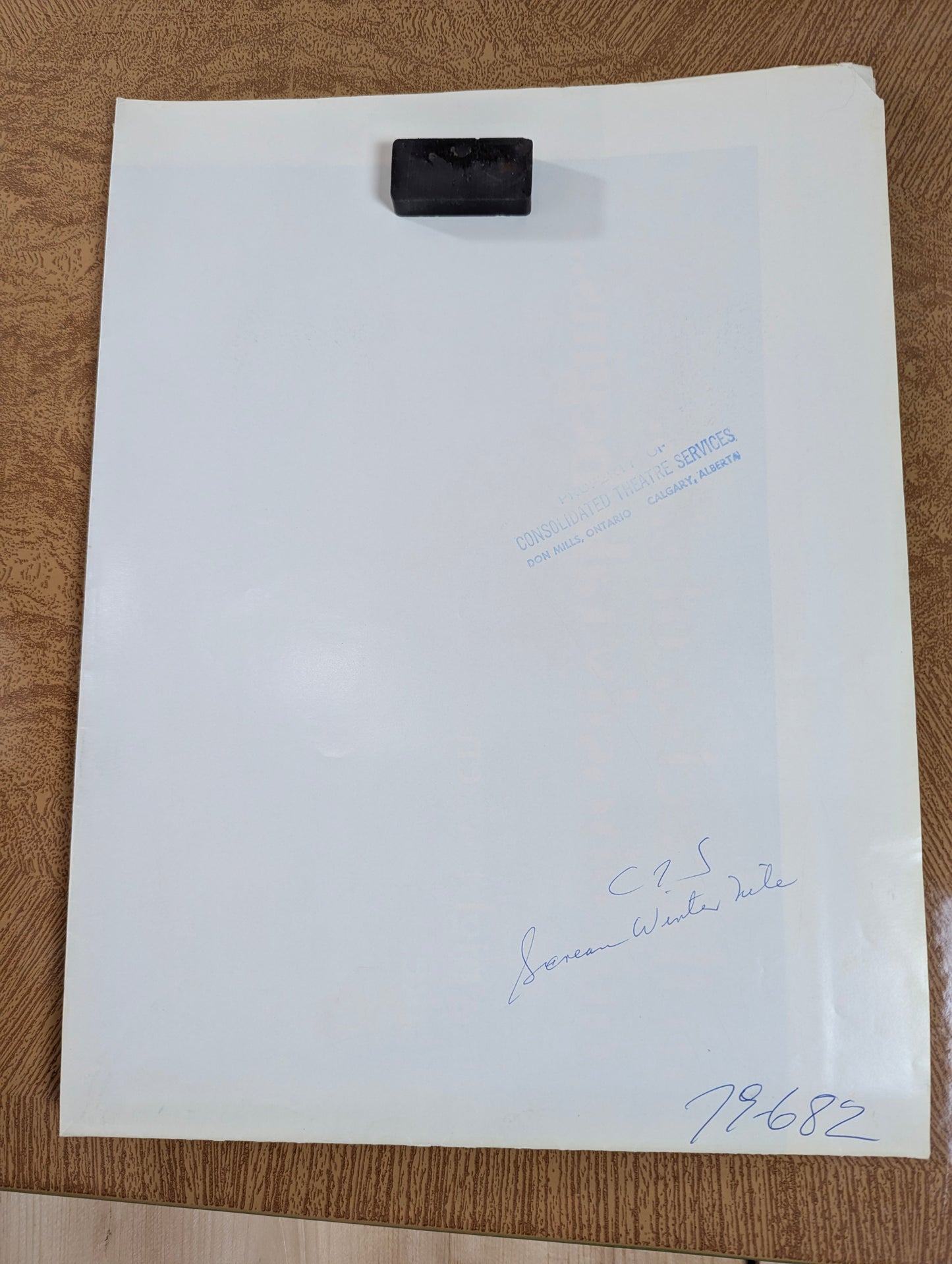 Screams of a Winter Night (1979) Original Folded One Sheet Movie Poster