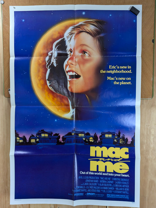 Mac and Me (1988) Original Folded One Sheet Movie Poster