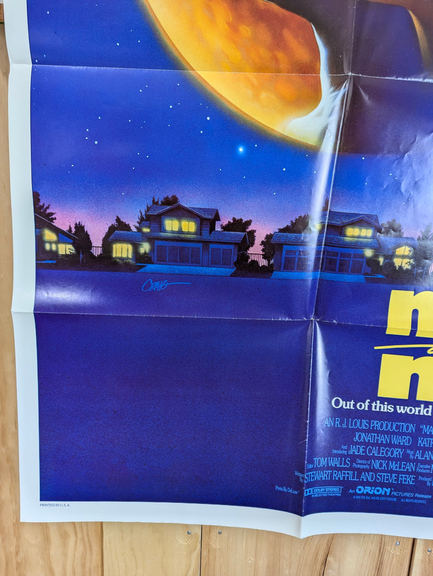 Mac and Me (1988) Original Folded One Sheet Movie Poster