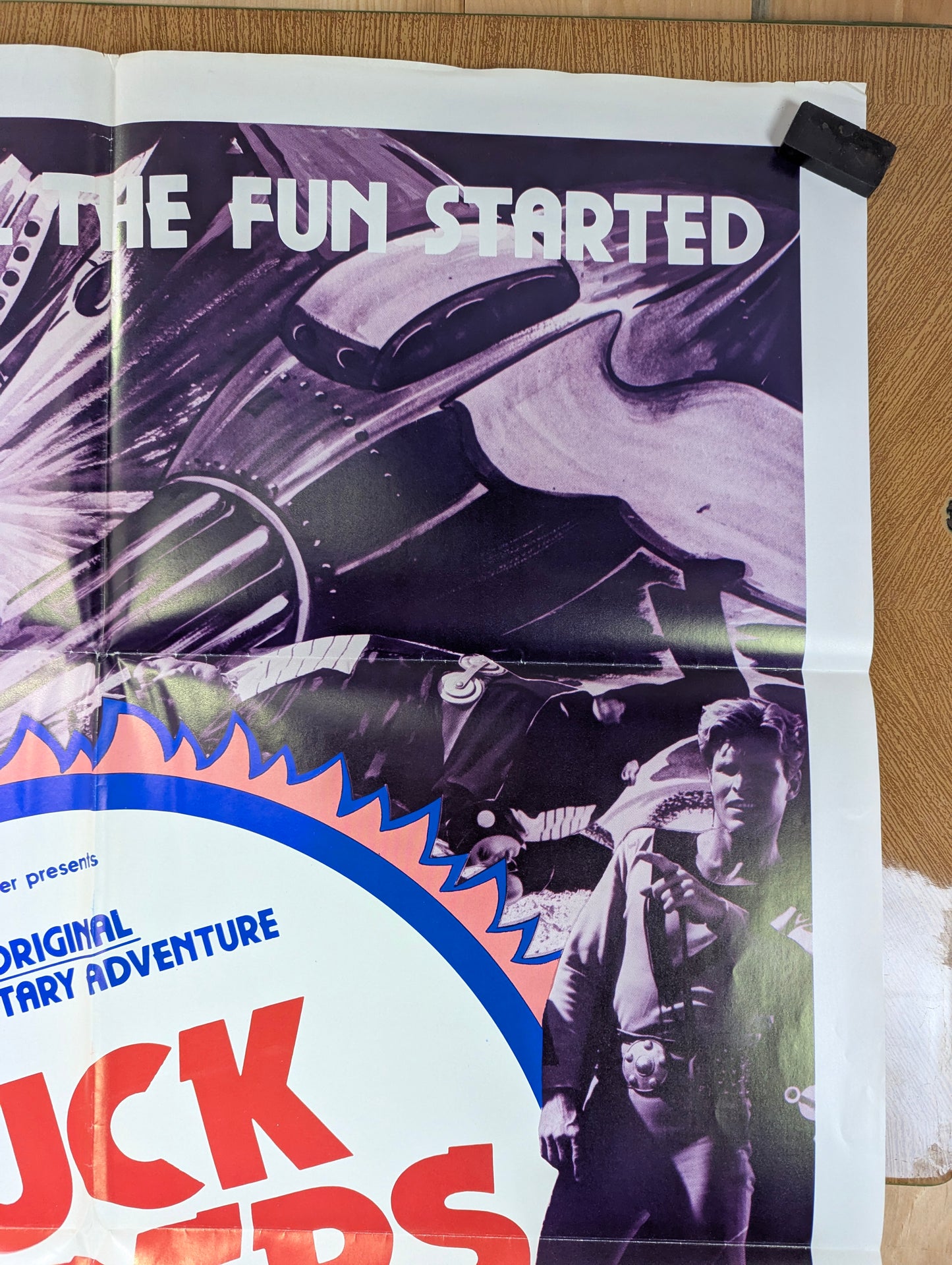 Buck Rogers (1977) Theatrical Re-release Vintage Original Sci-fi Movie Poster