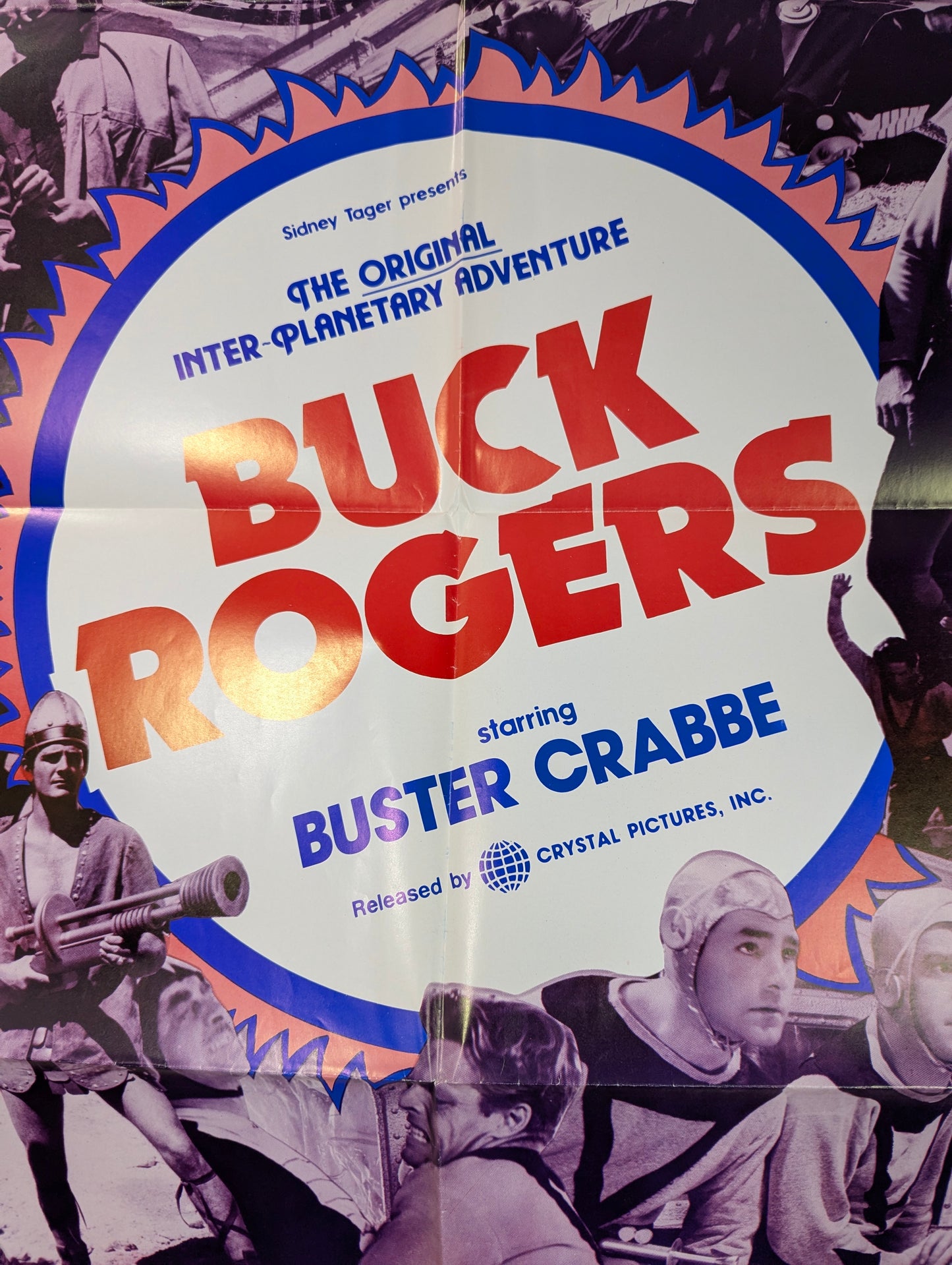 Buck Rogers (1977) Theatrical Re-release Vintage Original Sci-fi Movie Poster