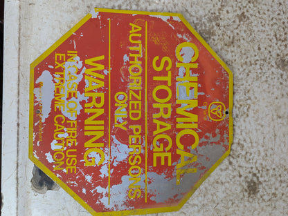 Ontario Ministry of Environment Chemical Storage Sign