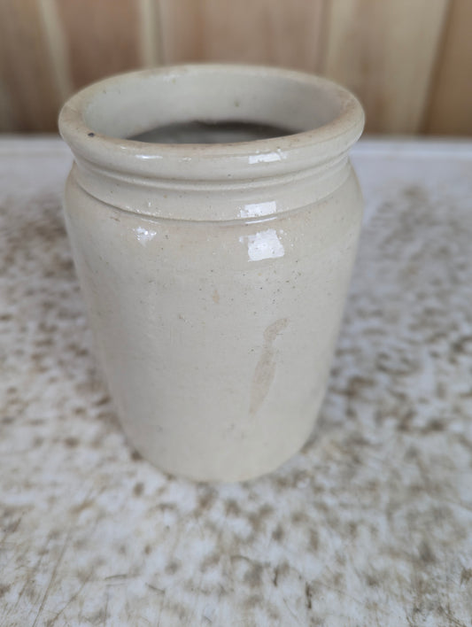 Antique Stoneware Mustard Jar