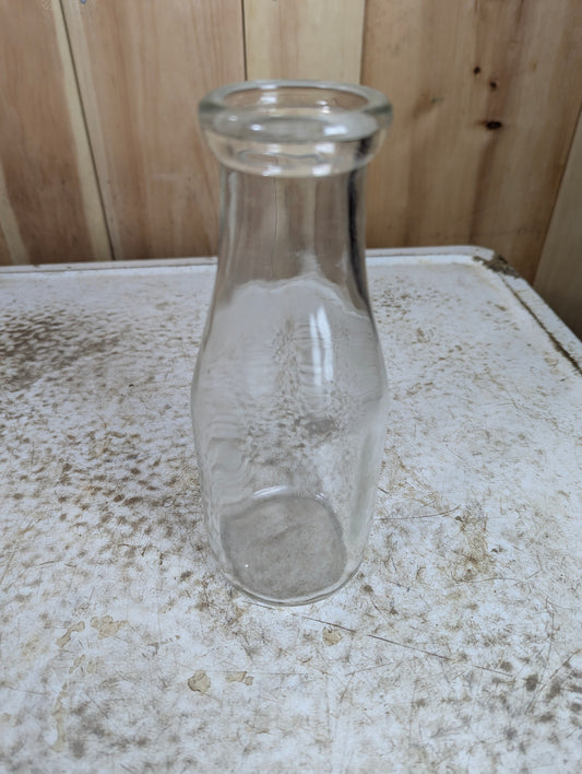 Vintage Unmarked 1-Pint Dairy Milk Bottle