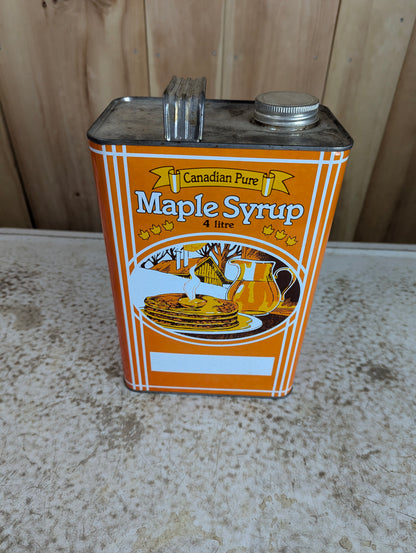 Canadian Pure Maple Syrup 4 litre Collectible Tin