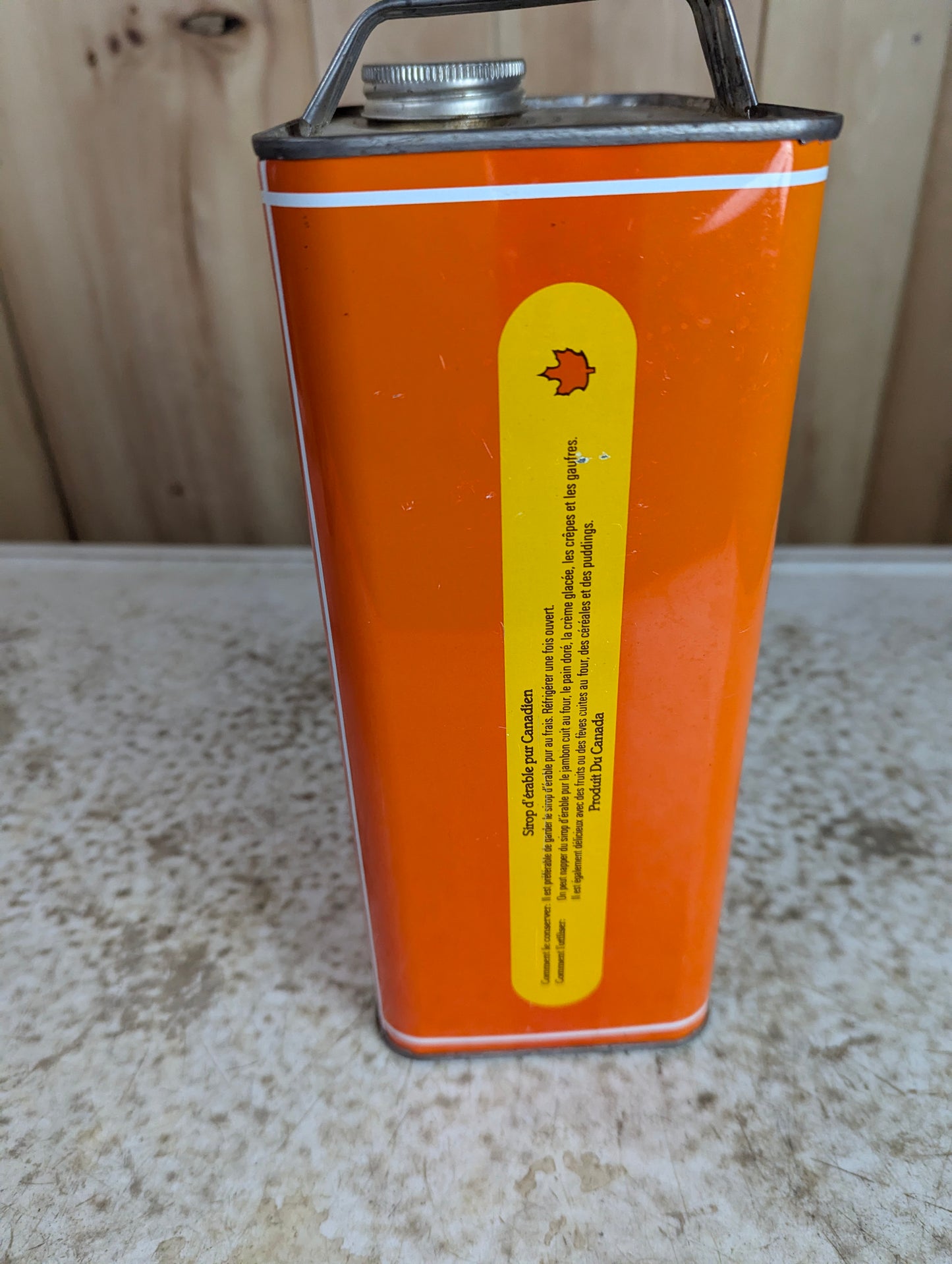 Canadian Pure Maple Syrup 4 litre Collectible Tin