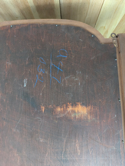 Vintage Wood Framed Wall Mounted Mirror