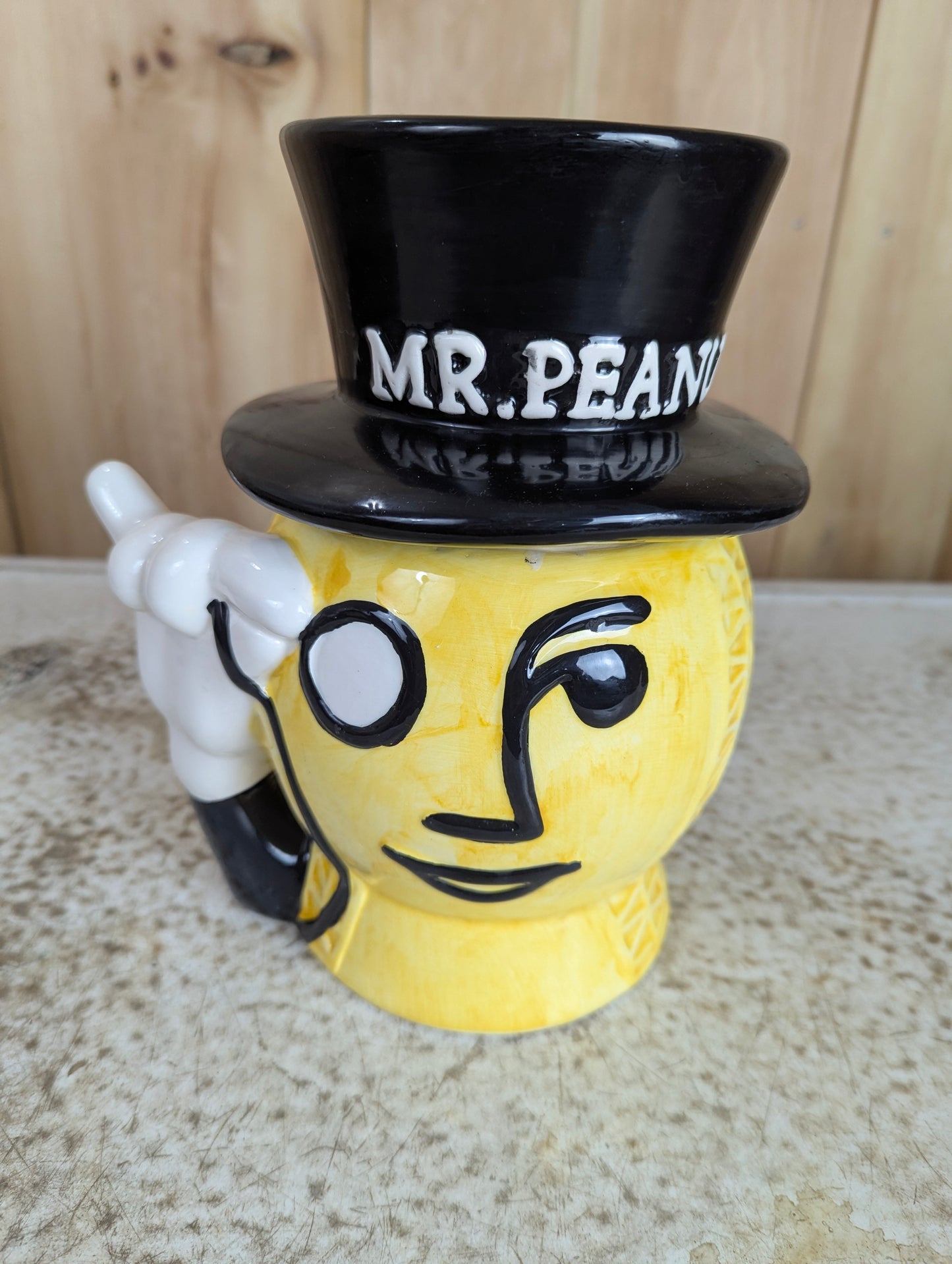 Mr. Peanut Cookie Jar- chipped rim