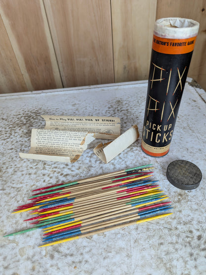 1930s Pix Pix Pick Up Sticks Game