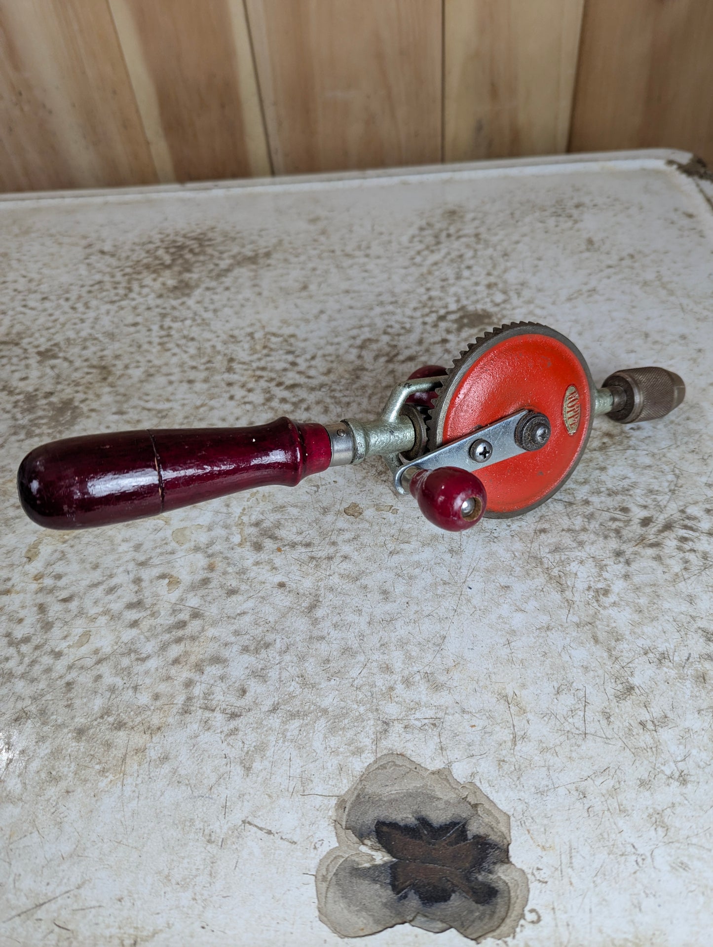 Vintage Hoppe Eggbeater Hand Drill