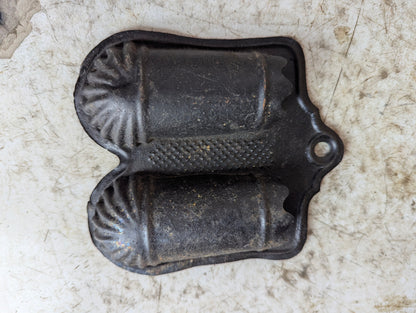 Antique Pressed Tin Matchstick Holder