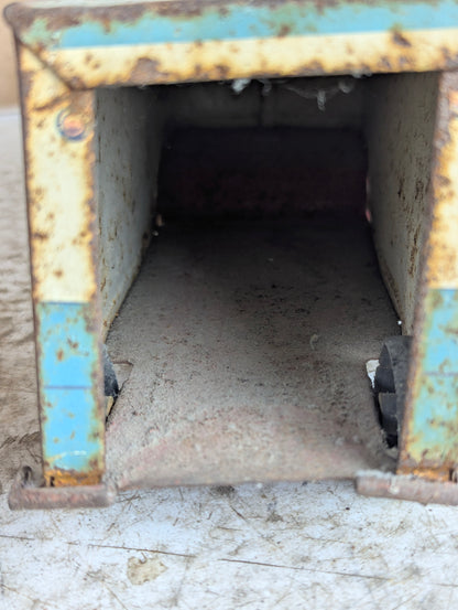 Vintage 1950s Pressed Steel Marx Lumar Van Lines Truck with Trailer Toy