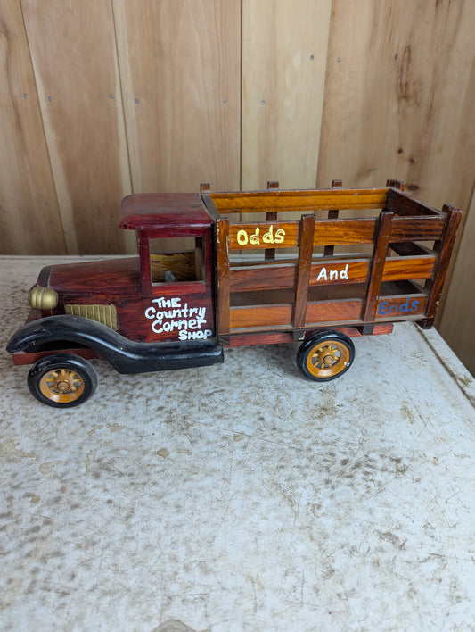 Wooden Vintage Delivery Truck Toy