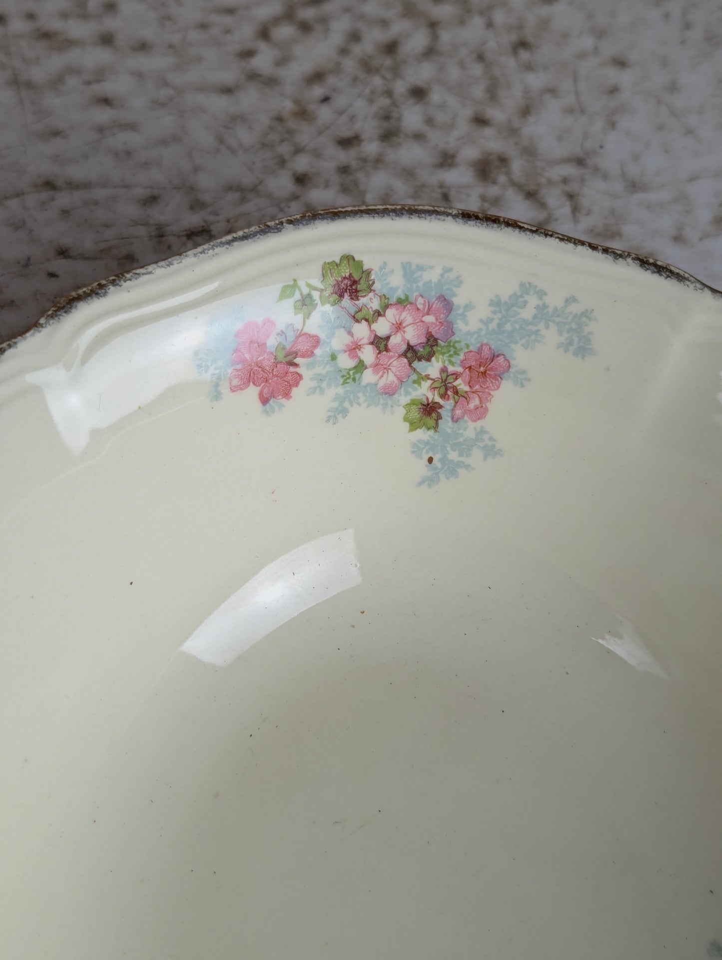 1940's Alfred Meakin England Royal Marigold Serving Bowl