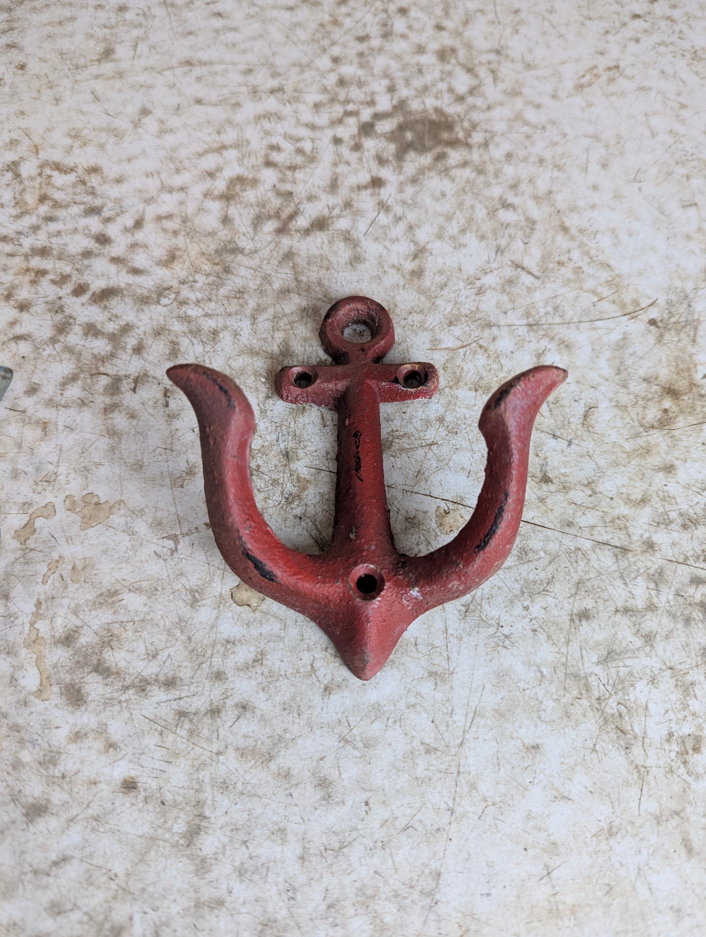 Pair of Cast Iron Anchor Coat Hooks