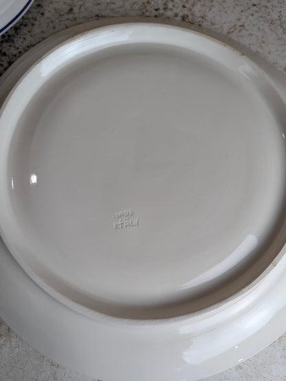 Vintage Soup Tureen with Lid and Plate, Made in Italy
