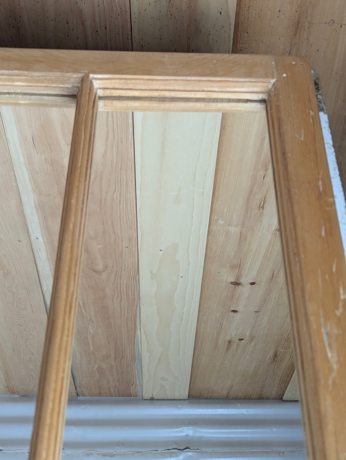 Wood Framed 2 Panel Mirror