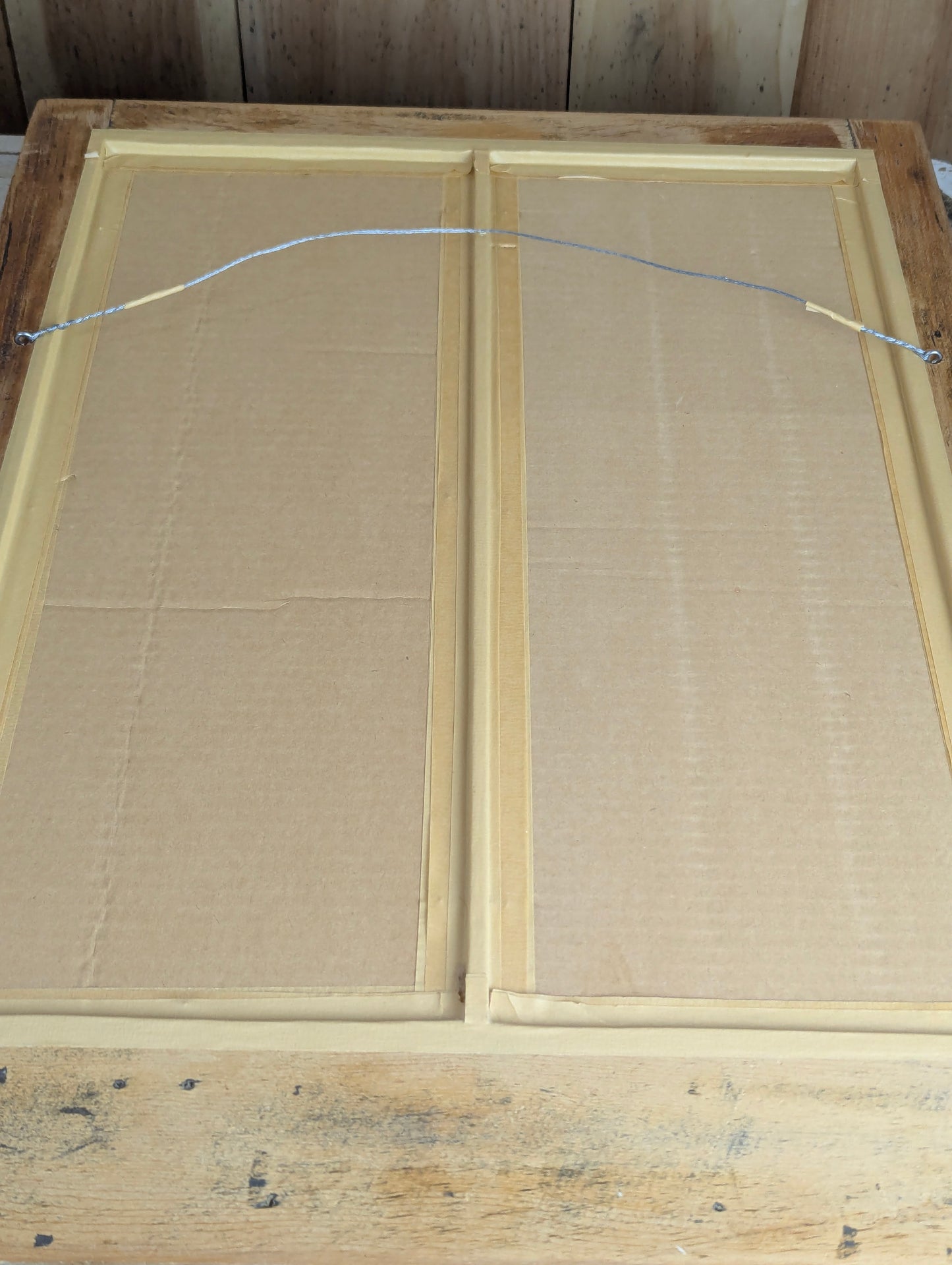 Wood Framed 2 Panel Mirror