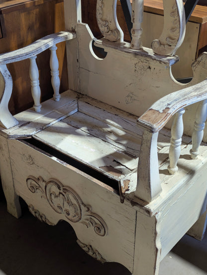 Vintage Hall Tree Bench