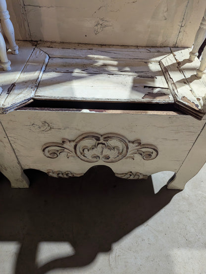 Vintage Hall Tree Bench