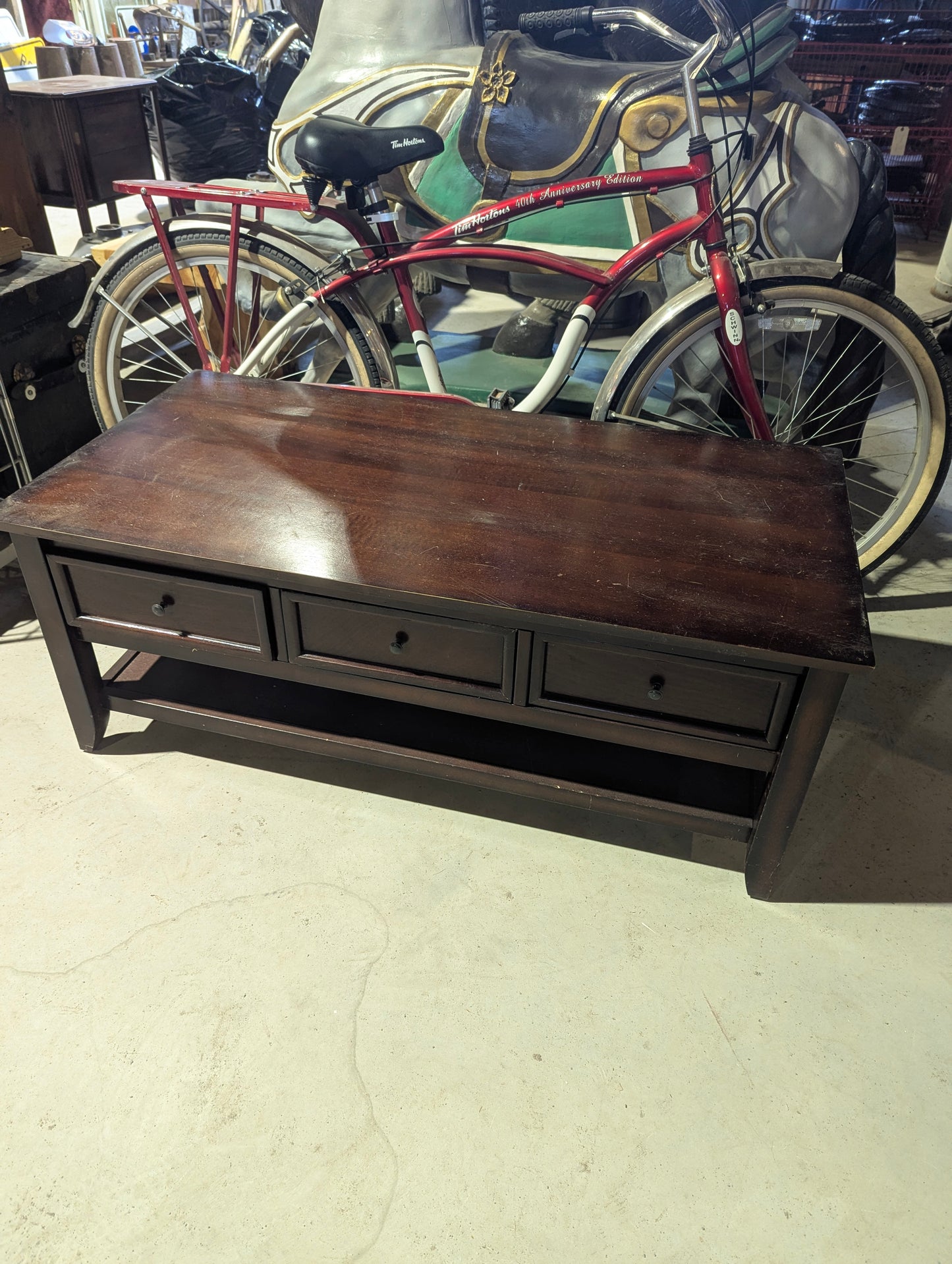 Wood 3-drawer Coffee Table