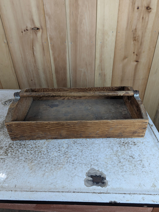 Vintage Handmade Wooden Tool Box