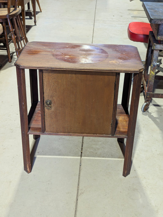 Vintage Wooden Humidor Smokers Cabinet