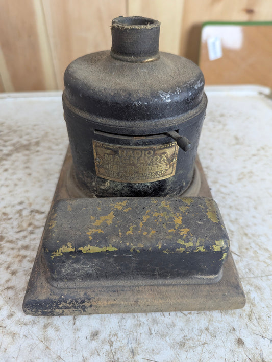 Antique Magnavox Telemegaphone Electric Radio Speaker Driver Model R-3 - Untested
