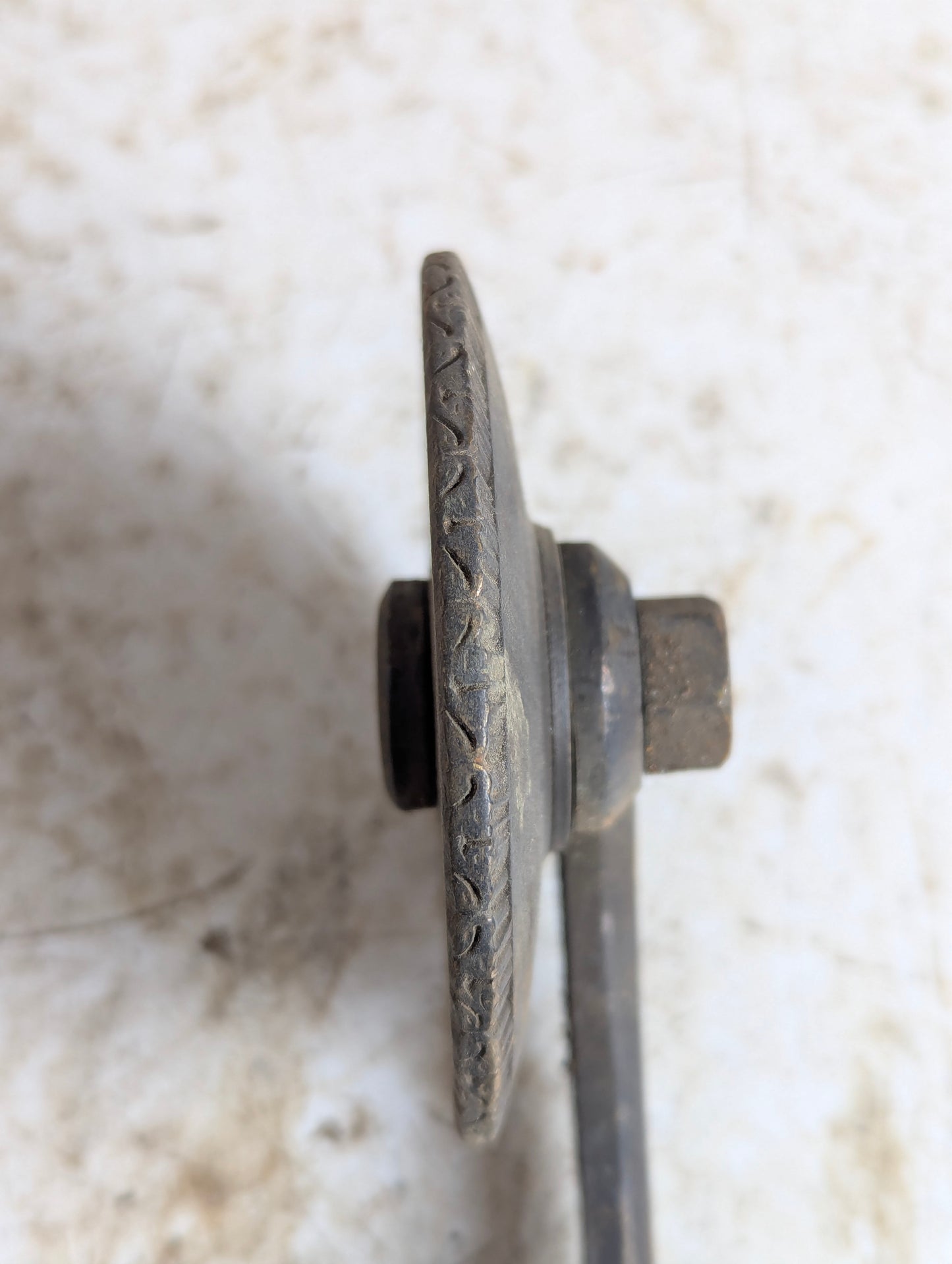 Antique Book Binding Brass Gilding Embossing Wheel